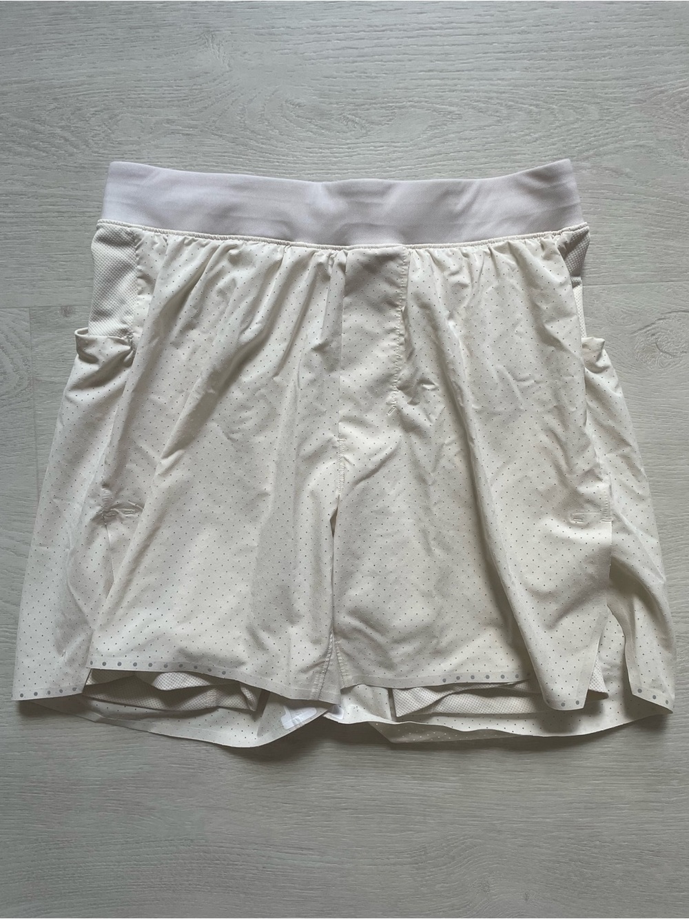 Mens Lululemon light beige Athletic Skort with Built-In Shorts
